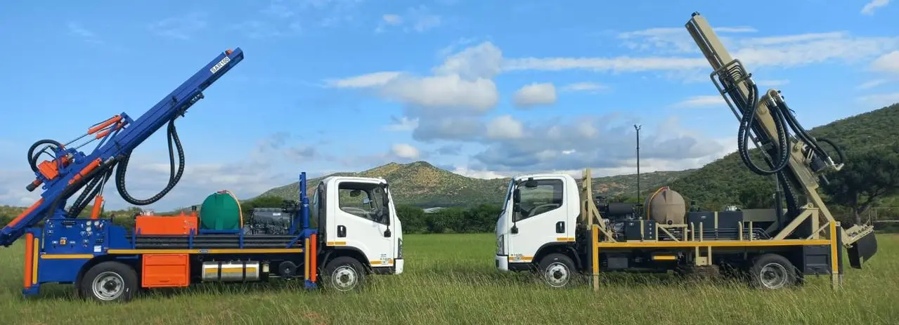 SAR100 drill rigs facing each other