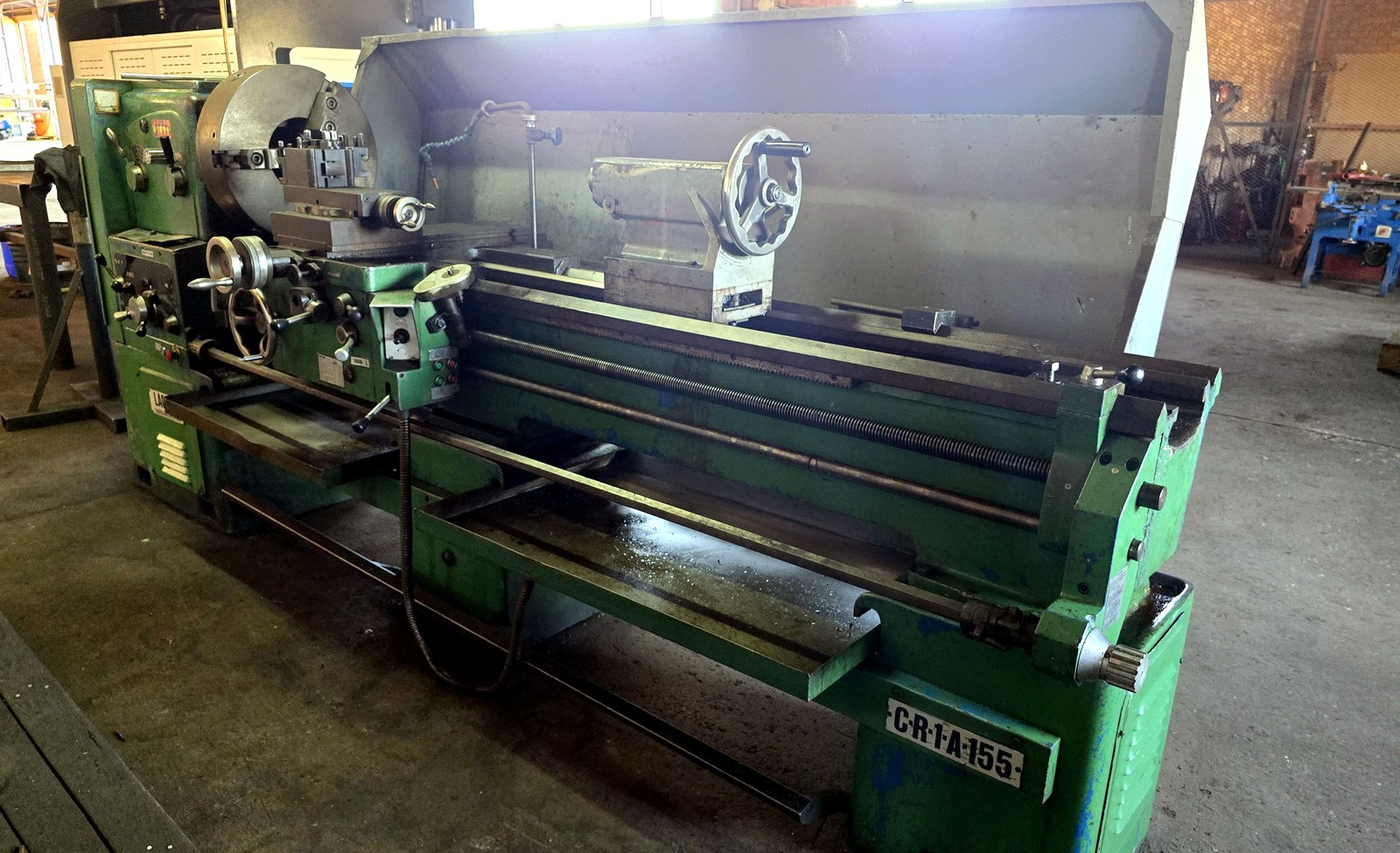 Big-Bore Manual Lathe
